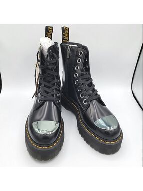 Dr. Martens Jadon Boots Alt Black Buttero NWT #2616